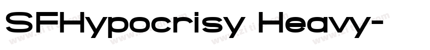 SFHypocrisy Heavy字体转换